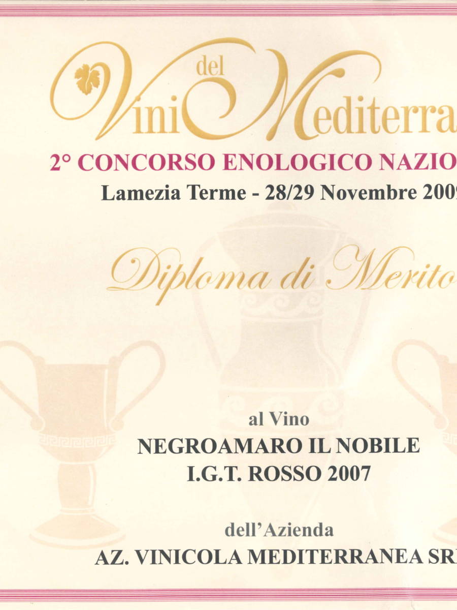 VINI DEL MEDITERRANEO 2009 ILNOBILE-1