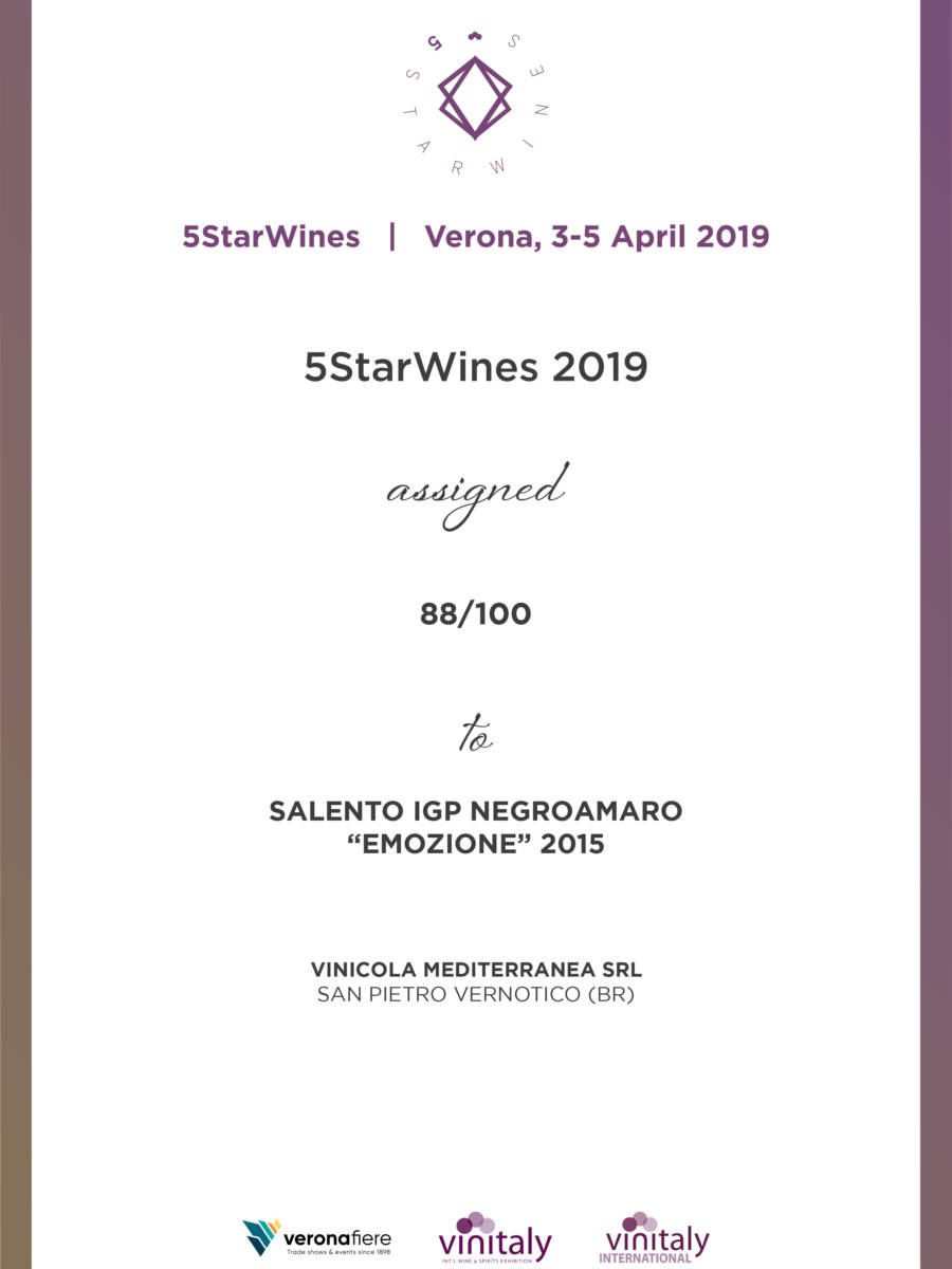 5StarWines 2019 EMOZIONE