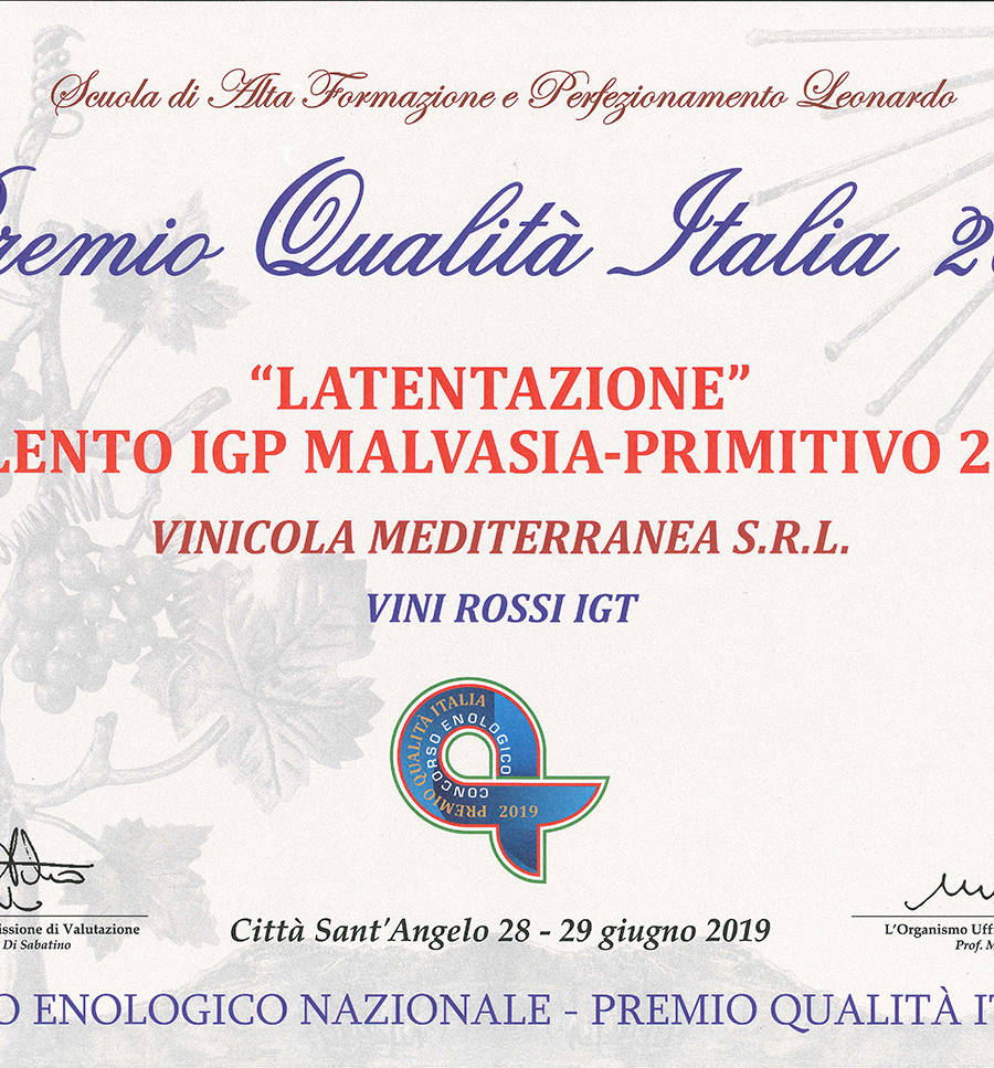 PREMIO-QUALITA'-ITALIA-2019-LATENTAZIONE