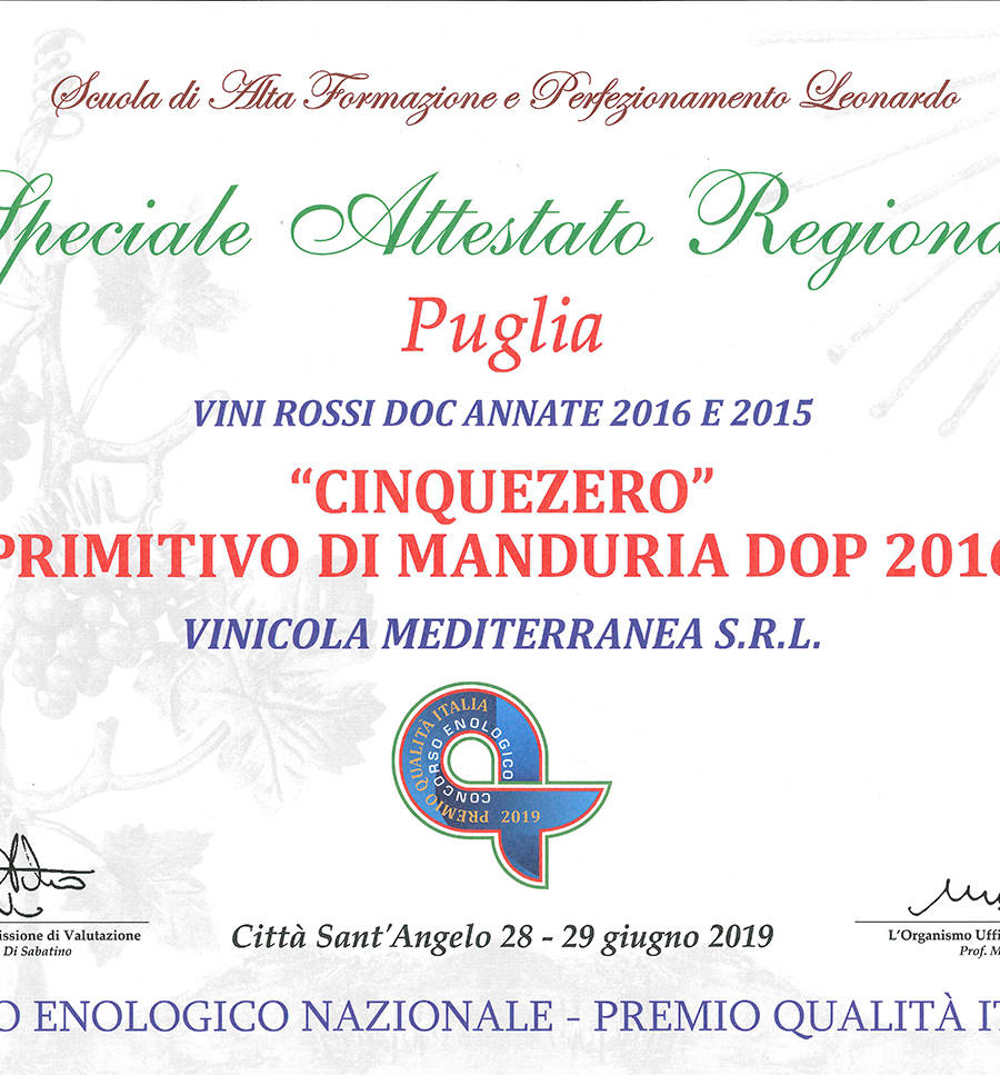 PREMIO-QUALITA'-REGIONALE-2019-CINQUEZERO